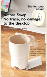 Multi-Purpose Anti-Spill Cup Holder with Suction Base & Detachable Phone Stand(orange) - Extra Image