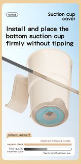 Multi-Purpose Anti-Spill Cup Holder with Suction Base & Detachable Phone Stand(white) - 45-Degree Angle