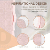 Beige Elegant Quilted Bible Cover - Protective Book Case with Carry Handle - Close-Up Angle