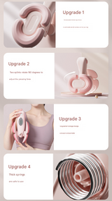Grey Smart Kegel & Thigh Master with Digital Counter - Adjustable Pelvic Floor Trainer for Women's Home Workout - Rear View
