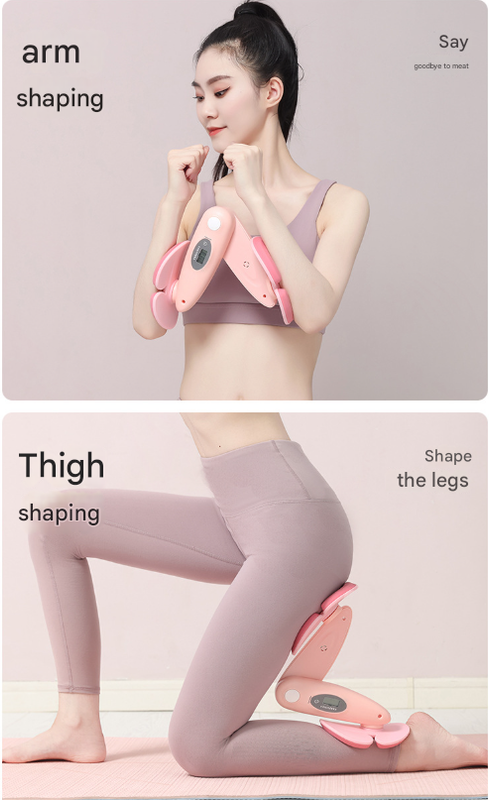 Purple Smart Kegel & Thigh Master with Digital Counter - Adjustable Pelvic Floor Trainer for Women's Home Workout
