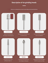 Purple Professional Rechargeable Nail Drill Machine - 45000RPM Portable E-File Kit for Acrylic, Gel, Polishing & Manicure - Low Angle