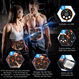 Black and Blue Ultimate EMS Muscle Stimulator Kit - USB Rechargeable Abdominal & Full Body Toner for Abs, Arms, and Glutes - 45-Degree Angle