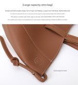 Black Chic Minimalist PU Leather Tote Bag - Women's Versatile Shoulder Handbag with Contrast Stitching - Rear View