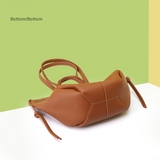 Black Chic Minimalist PU Leather Tote Bag - Women's Versatile Shoulder Handbag with Contrast Stitching - Close-Up Angle