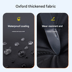 Size L Black All-Weather 210D Bicycle Cover - Waterproof & UV-Proof Outdoor Bike Protector with Lock Hole & Storage Bag
