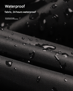 Size L Black All-Weather 210D Bicycle Cover - Waterproof & UV-Proof Outdoor Bike Protector with Lock Hole & Storage Bag
