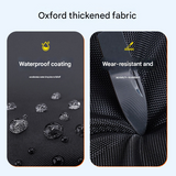 Size XL Black All-Weather 210D Bicycle Cover - Waterproof & UV-Proof Outdoor Bike Protector with Lock Hole & Storage Bag - Side View