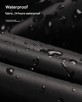 Size XL Black All-Weather 210D Bicycle Cover - Waterproof & UV-Proof Outdoor Bike Protector with Lock Hole & Storage Bag - 45-Degree Angle