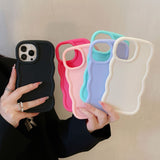 Random Color iPhone Case Surprise Box - 5 Pack of Random Style Covers for Your Apple Model - Side View
