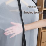 Black Edge 10-Pack Hanging Garment Bags for Closet Storage - Translucent Dust-Proof Suit Covers, Washable & Reusable Coat Protectors (2 Sizes) - 45-Degree Angle