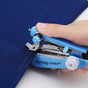2 Pcs Blue Portable Mini Handheld Sewing Machine - Manual Stitching Tool for Quick Fabric Repairs