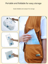 1 Piece Grey 8L Foldable Water Bag - Large Capacity Portable Water Carrier with Spigot for Camping & Outdoors - Extra Image