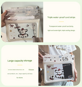 2 Pcs Black Cute Floating Waterproof Pouch - Touch-Sensitive Screen & Adjustable Strap - Close-Up Angle