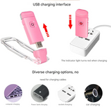2 Pcs Pink USB Rechargeable Clip-on LED Book Light - 3 Color Modes & Dimmable Brightness for Eye-Caring Reading - Close-Up Angle