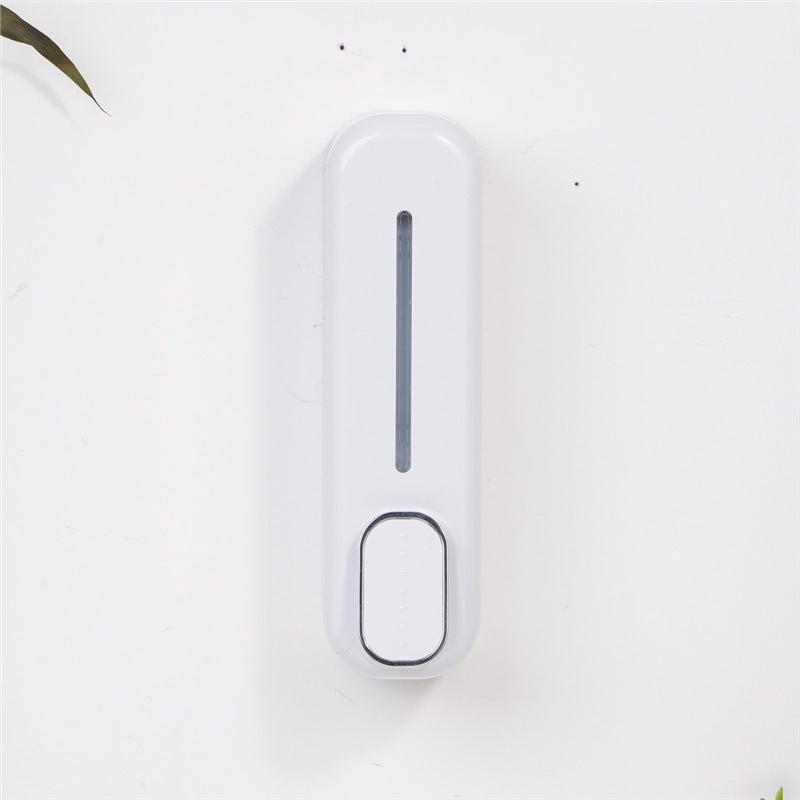 2 Pcs White Modern Wall-Mounted Press Soap Dispenser - 300ml Refillable Pump for Bathroom & Kitchen