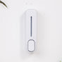 2 Pcs White Modern Wall-Mounted Press Soap Dispenser - 300ml Refillable Pump for Bathroom & Kitchen