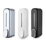 2 Pcs Silver Modern Wall-Mounted Press Soap Dispenser - 300ml Refillable Pump for Bathroom & Kitchen