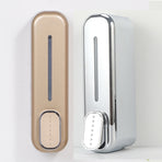 2 Pcs (Gold + Silver) Modern Wall-Mounted Press Soap Dispenser - 300ml Refillable Pump for Bathroom & Kitchen