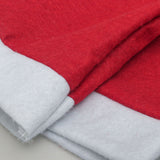 Red Festive Santa Hat Dining Chair Covers - Set of 8 for Holiday Party Decoration - Rear View