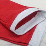 Red Festive Santa Hat Dining Chair Covers - Set of 8 for Holiday Party Decoration - Close-Up Angle