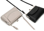 Black Women's Vintage Kiss Lock Crossbody Bag - PU Leather Clutch Purse with Detachable Strap