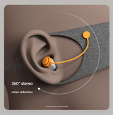 Grey 2-in-1 Blackout Sleep Mask with Integrated Noise Reducing Earplugs for Undisturbed Rest - Top-Down View