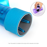 Black Wind Spin Hair Curler Diffuser - Universal Hair Dryer Attachment for Effortless Waves and Curls - 45-Degree Angle