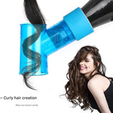 Black Wind Spin Hair Curler Diffuser - Universal Hair Dryer Attachment for Effortless Waves and Curls
