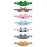 2 Pcs Brown Bear Adorable Animal Silicone Cup Carrier - Portable Reusable Handle for Water Cup(cup not included) - 45-Degree Angle