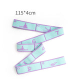 Blue and Purple 9-Loop Yoga Stretch Strap - Numbered Band for Flexibility and Physical Therapy