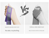 Blue and Purple 9-Loop Yoga Stretch Strap - Numbered Band for Flexibility and Physical Therapy - 45-Degree Angle