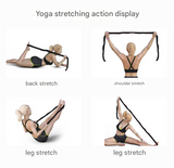 Blue and Purple 9-Loop Yoga Stretch Strap - Numbered Band for Flexibility and Physical Therapy - Extra Image