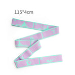 Pink and Blue 9-Loop Yoga Stretch Strap - Numbered Band for Flexibility and Physical Therapy