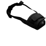 3 Pcs Size XXL Black Breathable Mesh Dog Muzzle - Soft & Comfortable Guard to Prevent Biting, Allows Panting and Drinking - Top-Down View