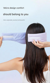 Grey Reversible All-Season Sleep Mask - Cooling & Warming with Sound Muffling Ear Covers Function - 45-Degree Angle