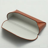 2 Pcs Black Vintage Style PU Leather Eyewear Case - Protective Hard Shell with Soft Lining - 45-Degree Angle