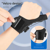 Black Adjustable Thumb Brace with Dial System - Wrist & Thumb Stabilizer for Pain Relief - Front View