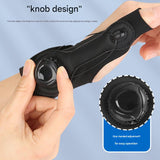 Black Adjustable Thumb Brace with Dial System - Wrist & Thumb Stabilizer for Pain Relief - Top-Down View