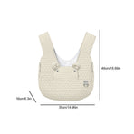 Grey Quilted Hands-Free Pet Carrier Sling - Comfortable Front Pack for Small Dogs & Cats
