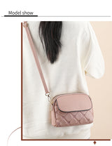 Black Chic Quilted Crossbody Bag - Multi-Compartment PU Leather Shoulder Purse - Extra Image
