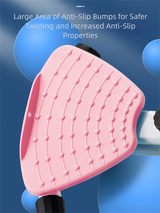 Pink Split Leg & Waist Twister Board - Core Abdominal Trainer with Resistance Bands for Home Fitness - Top-Down View
