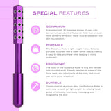 Light Pink Germanium Stone Facial Roller - Uplifting & Sculpting Beauty Massager for Face and Body