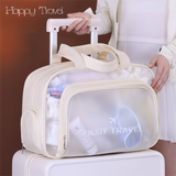 Green Waterproof Wet Dry Separation Travel Bag - Gym, Beach, Swim, Sports Tote with Shoe Compartment(Filming props are not included)