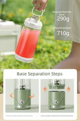 White Portable Automatic Rechargeable Blender Wireless Juicer Mini Ice Crusher for Smoothies & Shakes