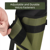 Black Outdoor Waterproof Leg Gaiters - Anti-Snake Bite & Scratch Protection Boot Covers - Breathable Nylon Oxford Leg Guards for Hiking Camping - 45-Degree Angle