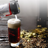 Portable Ultrasonic Beer Foam Maker - Clip-On Canned Beer Dispenser for Creamy Head - Battery Operated Bar Accessory - Rear View