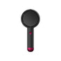 Black 2-in-1 Handheld Fan with LED Makeup Mirror - Portable USB Rechargeable Beauty Light Fan with Desktop Base - 3 Speed Quiet Airflow for Travel & Summer