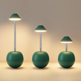 Green Creative Tumbler LED Night Light - Rechargeable RGB Desk Lamp with Remote Control - Height Adjustable, Brightness Adjustable, Bedside Ambient Light