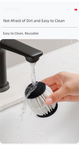 Magic Laundry Balls Set of 4 - Anti-Pilling Fuzzy Lint Remover for Washing Machine - Top-Down View